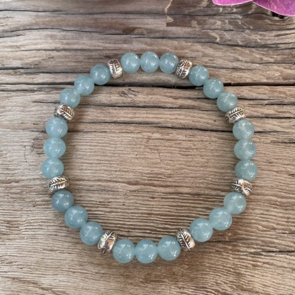 bracelet en quartz bleu