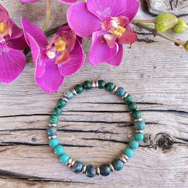 bracelet shattuckite malachite turquoise