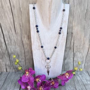 Sautoir ethnique lapis