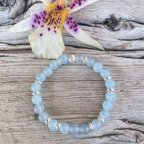 Bracelet Celestine et argent