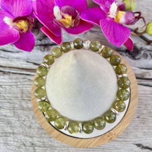 bracelet tsavorite et argent