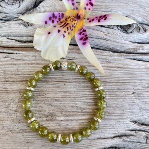 bracelet tsavorite et argent
