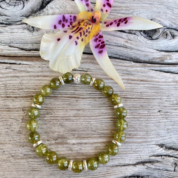 bracelet tsavorite et argent