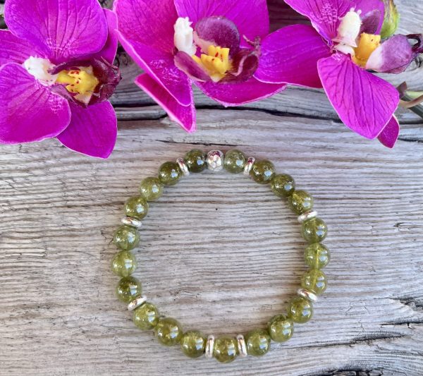 bracelet tsavorite et argent