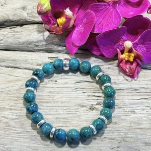 bracelet azurite malachite 10mm