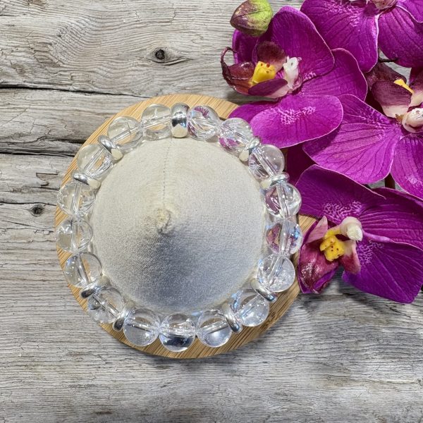 bracelet en quartz arc-en-ciel et argent
