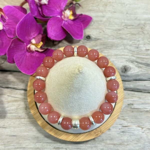 bracelet agate rouge yan yuan 10mm