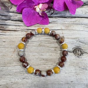 bracelet jaspe noreena et mokaite et argent