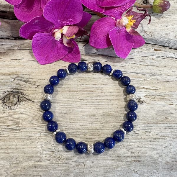bracelet lapis et argent 925