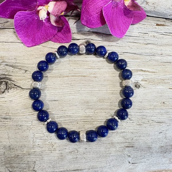 bracelet lapis et argent 925