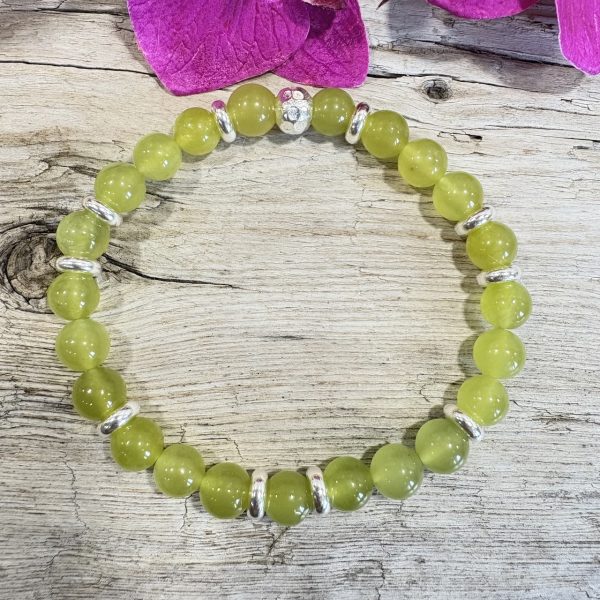 bracelet serpentine 8mm et argent