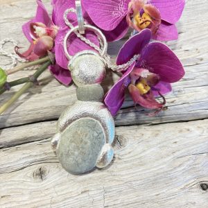 Sautoir pierre des fées electro argent 2 Sautoir pierre des fées electroformé en argent