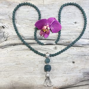 Mala en Jade du Guatemala et argent 2 Mala en Jade du Guatemala et argent 925