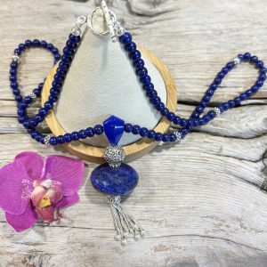 mala Lapis Lazuli 4a et argent 925 2 Mala Lapis Lazuli 4a et argent 925